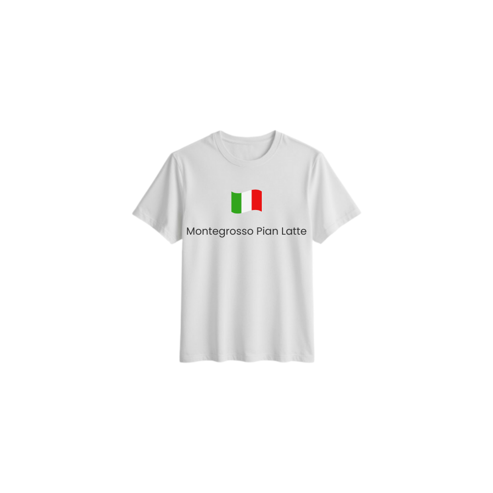 T-shirt Comune italiano Montegrosso Pian Latte (IM) | Idea regalo originale