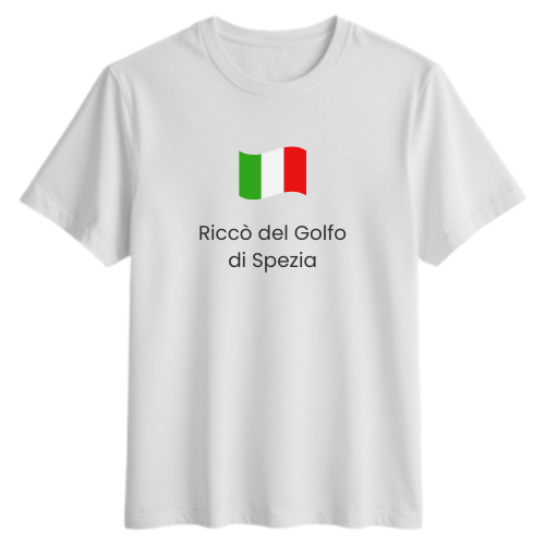 T-shirt Comune italiano Riccò del Golfo di Spezia (SP) | Idea regalo originale