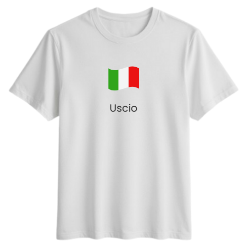 T-shirt Comune italiano Uscio (GE) | Idea regalo originale